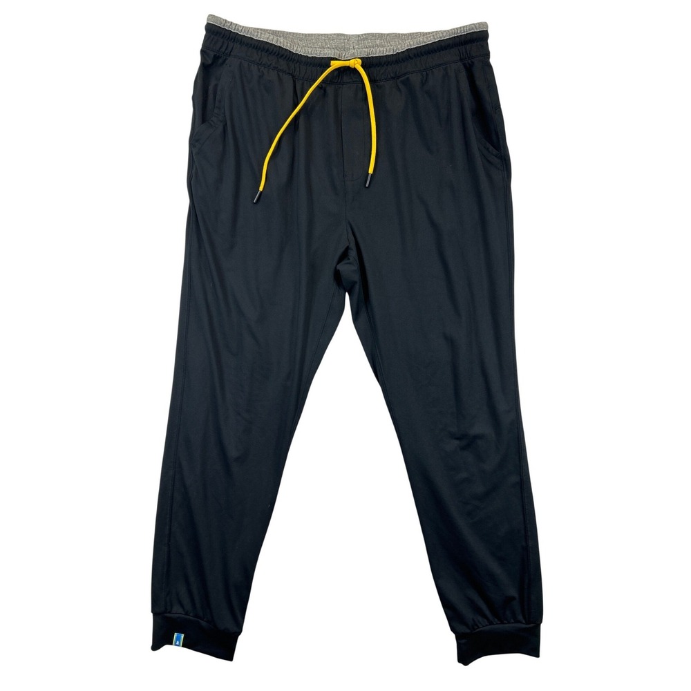 Chubbies Jogger Mens XL Black Tapered Stretch Activewear Pants‎